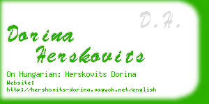 dorina herskovits business card